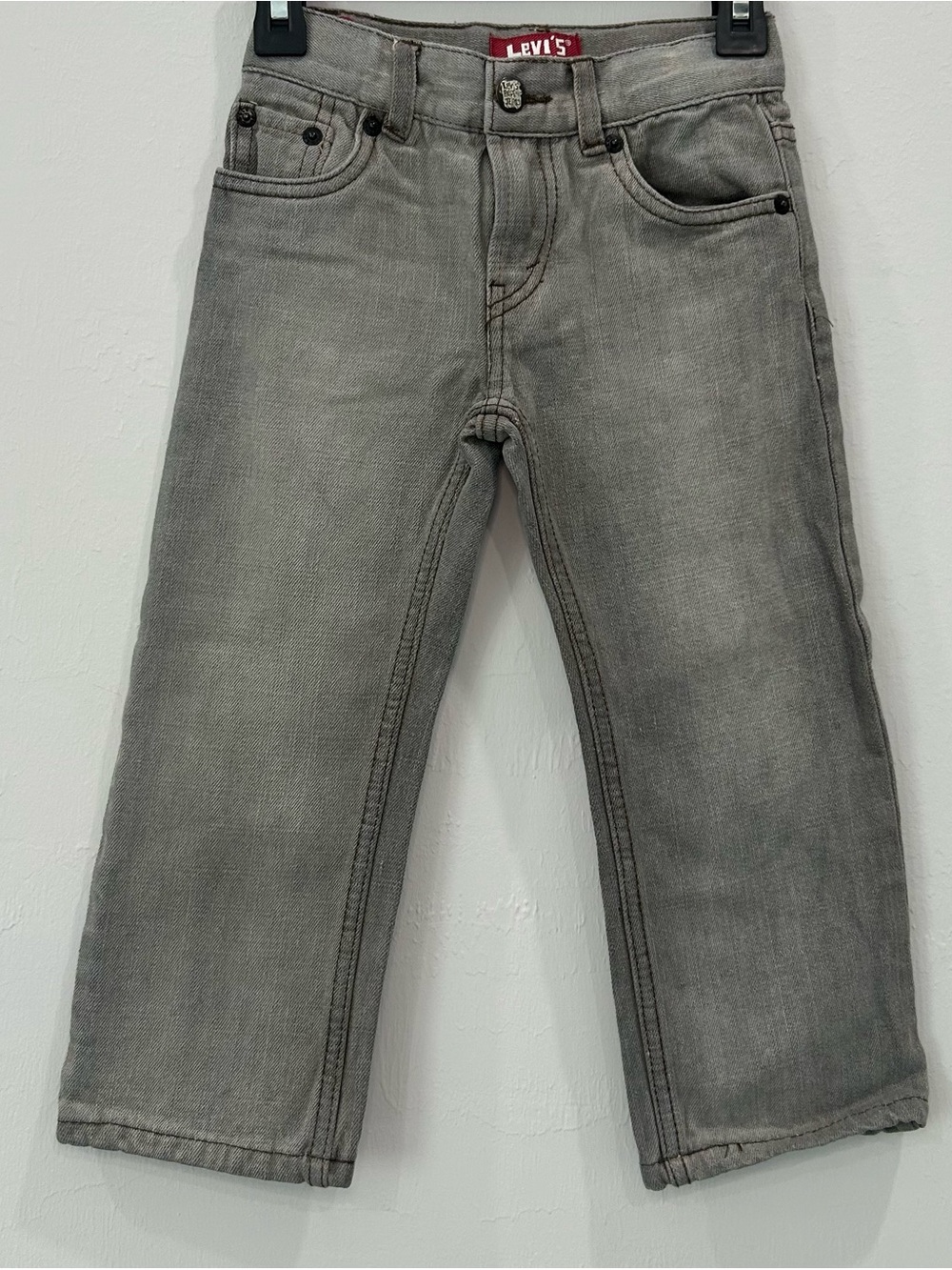 Levi's 514 Slim Straight Grey Jeans Toddler Boys Size 3T - Great Condition
